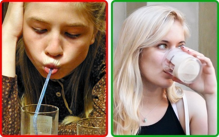 Пить сок через трубочку. Питье через соломинку. Питьё через трубочку. Употреблять через соломинку. Женщина пьет через соломинку молоко.